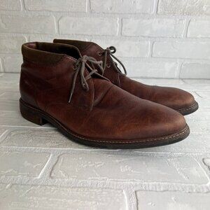 Cole Haan Watson Chukka Grand OS Brown Leather Ankle Boots Shoes Mens 12 Lace Up